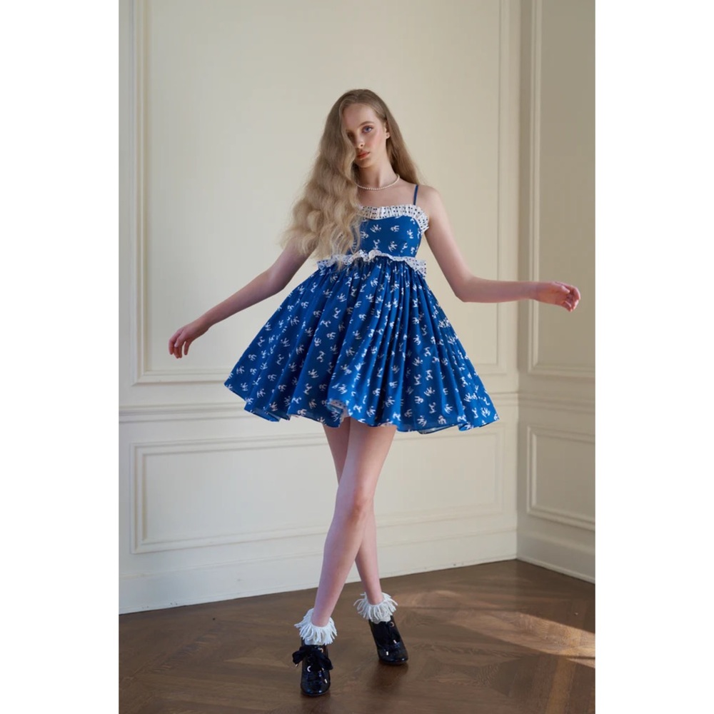 NWT Selkie Rosebud Dress in Scotty Print